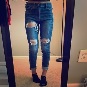 American Eagle super stretch ripped jeans